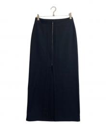 Y's（ワイズ）の古着「ジップロングスカート」｜ブラック