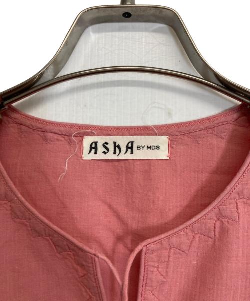 ASHA BY MDS（アシャ バイ エムディーエス）asha by mds (アシャ バイ エムディーエス) ブラウス ピンク サイズ:Mの古着・服飾アイテム