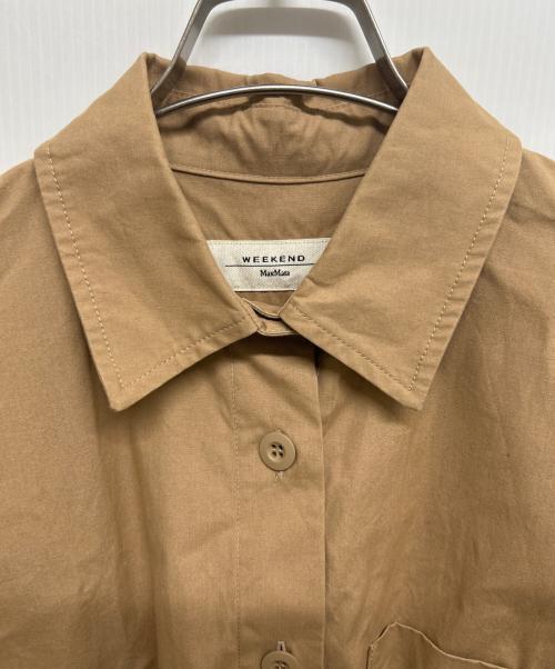 WEEKEND Max Mara（ウィークエンド マックスマーラ）WEEKEND Max Mara (ウィークエンド マックスマーラ) コットンシャツワンピース ベージュ サイズ:Sの古着・服飾アイテム