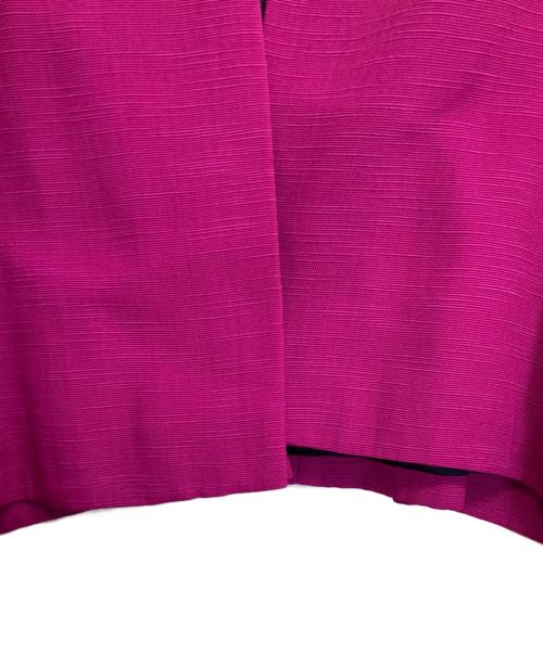 DRIES VAN NOTEN（ドリスヴァンノッテン）DRIES VAN NOTEN (ドリスヴァンノッテン) ノーカラージャケット ピンク サイズ:Sの古着・服飾アイテム