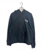 stussyステューシー）の古着「パーカー」｜ブラック