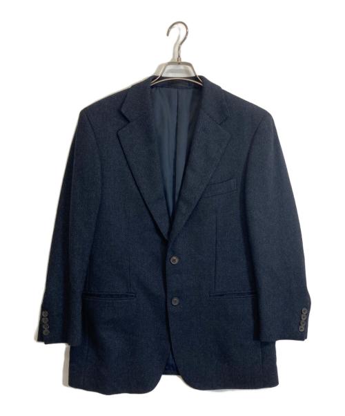 BURBERRY（バーバリー）BURBERRY (バーバリー) カシミヤテーラードジャケット ネイビー サイズ:-の古着・服飾アイテム
