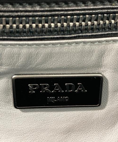 PRADA（プラダ）PRADA (プラダ) ナッパボンバーショルダーバッグ ブラックの古着・服飾アイテム
