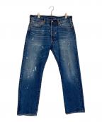 LEVI'S×JOURNAL STANDARDリーバイス×ジャーナルスタンダード）の古着「ペイント加工デニムパンツ」｜インディゴ