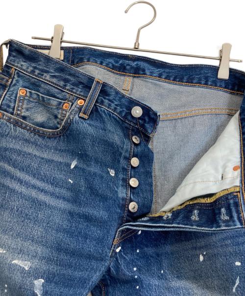 LEVI'S（リーバイス）LEVI'S (リーバイス) JOURNAL STANDARD (ジャーナルスタンダード) ペイント加工デニムパンツ インディゴ サイズ:W３２の古着・服飾アイテム