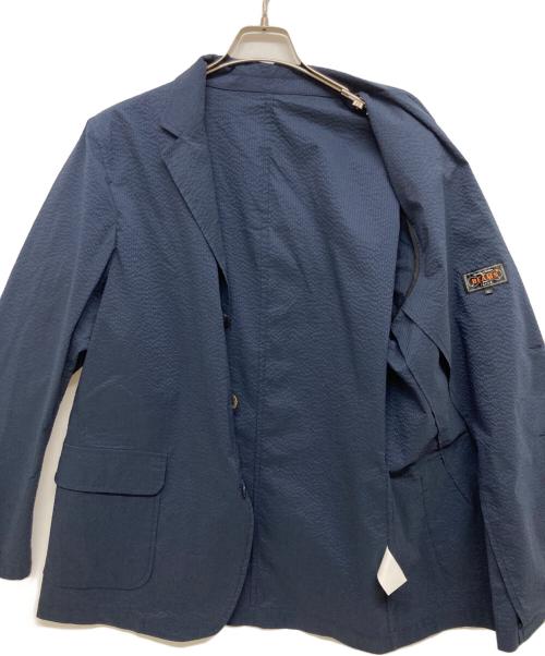 BEAMS PLUS（ビームスプラス）BEAMS PLUS (ビームスプラス) 3B Shirt Jacket COOLMAX (R) Seersucker ネイビー サイズ:XLの古着・服飾アイテム