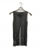 IRENEアイレネ）の古着「Wave Pattern Knit Tops」｜グレー