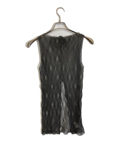 IRENE（アイレネ）IRENE (アイレネ) Wave Pattern Knit Tops グレー サイズ:36の古着・服飾アイテム