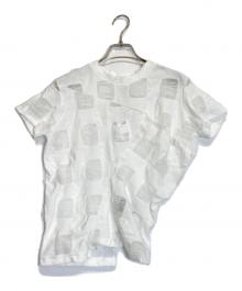 ODAKHA（オダカ）の古着「twisted crashe gingham T」｜ホワイト