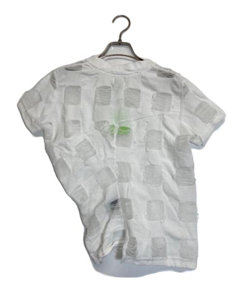 ODAKHA（オダカ）odakha (オダカ) twisted crashe gingham T ホワイト サイズ:1の古着・服飾アイテム
