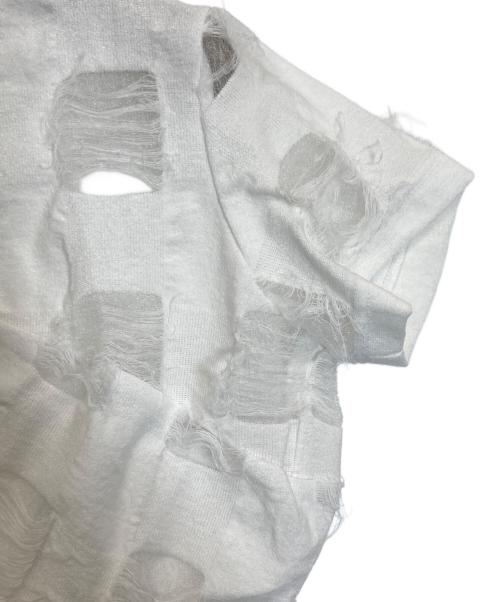 ODAKHA（オダカ）odakha (オダカ) twisted crashe gingham T ホワイト サイズ:1の古着・服飾アイテム