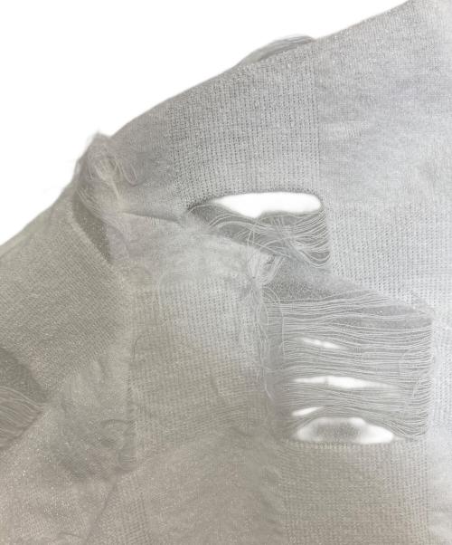 ODAKHA（オダカ）odakha (オダカ) twisted crashe gingham T ホワイト サイズ:1の古着・服飾アイテム