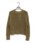 ODAKHAオダカ）の古着「SHINY SEAMLESS KNIT」｜オリーブ