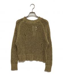 ODAKHA（オダカ）の古着「SHINY SEAMLESS KNIT」｜オリーブ