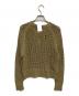 odakha (オダカ) SHINY SEAMLESS KNIT オリーブ サイズ:F 未使用品：8000円