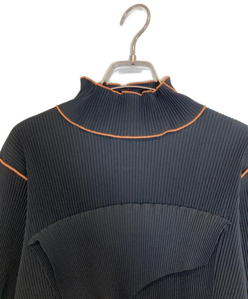 kotohayokozawa（コトハヨコザワ）kotohayokozawa (コトハヨコザワ) T*D* WAVE LONG SLEEVE TOP *HIGH NECK TYPE ブラック サイズ:記載なしの古着・服飾アイテム