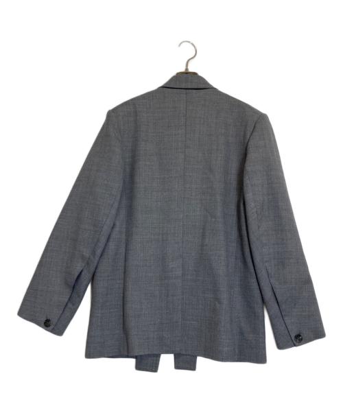 LE CIEL BLEU（ルシェルブルー）LE CIEL BLEU (ルシェルブルー) Tailored Jacket w/Removable Collar グレー サイズ:34の古着・服飾アイテム