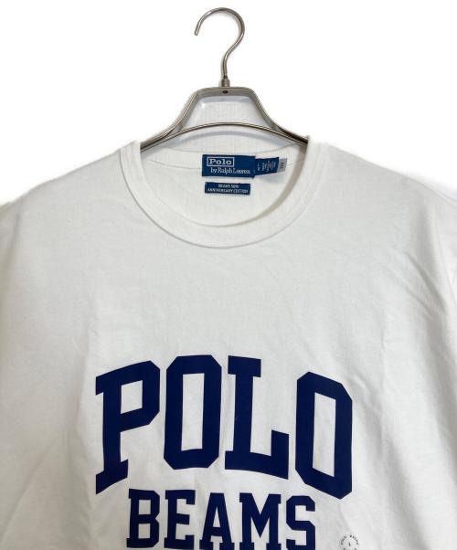 POLO RALPH LAUREN（ポロ・ラルフローレン）POLO RALPH LAUREN (ポロ・ラルフローレン) BEAMS (ビームス) 別注 ヘビーウェイトTee ホワイト サイズ:Lの古着・服飾アイテム