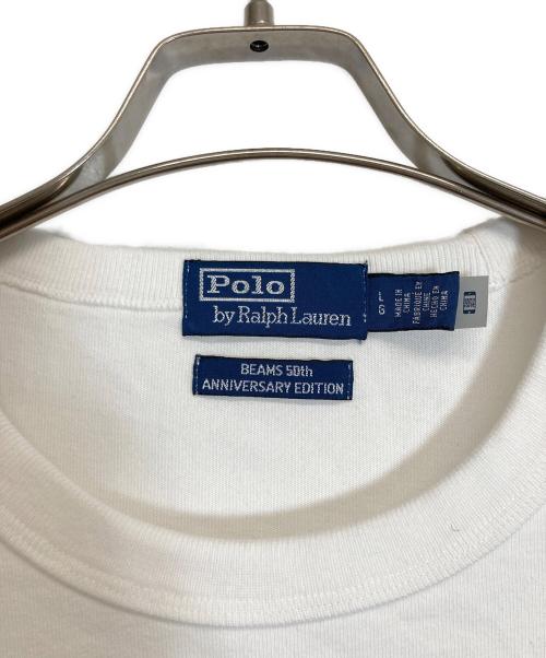 POLO RALPH LAUREN（ポロ・ラルフローレン）POLO RALPH LAUREN (ポロ・ラルフローレン) BEAMS (ビームス) 別注 ヘビーウェイトTee ホワイト サイズ:Lの古着・服飾アイテム