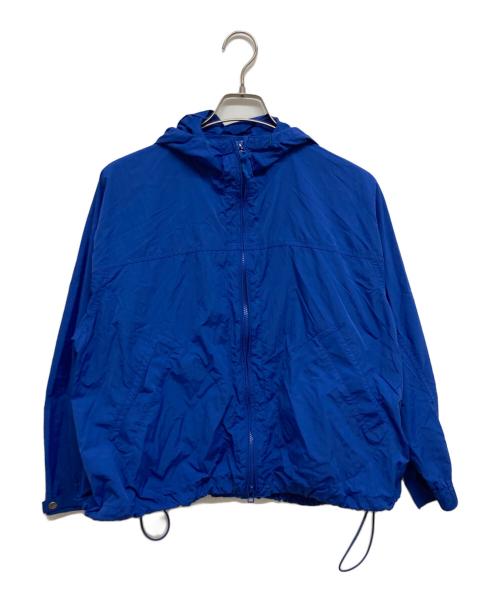 NATURAL LAUNDRY（ナチュラルランドリー）NATURAL LAUNDRY (ナチュラルランドリー) ポケッタブルナイロン ジップフーディジャケット ブルー サイズ:2の古着・服飾アイテム