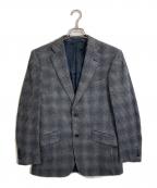 dunhillダンヒル）の古着「千鳥柄ウールカシミヤジャケット」｜グレー