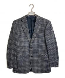 dunhill（ダンヒル）の古着「千鳥柄ウールカシミヤジャケット」｜グレー