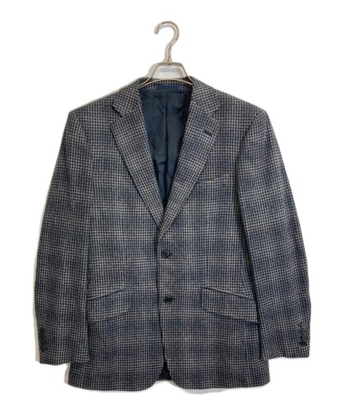 dunhill（ダンヒル）dunhill (ダンヒル) 千鳥柄ウールカシミヤジャケット グレー サイズ:46の古着・服飾アイテム