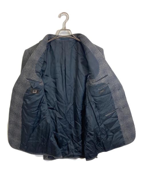 dunhill（ダンヒル）dunhill (ダンヒル) 千鳥柄ウールカシミヤジャケット グレー サイズ:46の古着・服飾アイテム