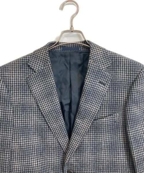 dunhill（ダンヒル）dunhill (ダンヒル) 千鳥柄ウールカシミヤジャケット グレー サイズ:46の古着・服飾アイテム