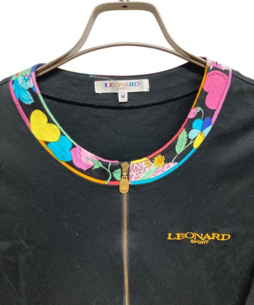 LEONARD SPORT（レオナール スポーツ）LEONARD SPORT (レオナール スポーツ) 半袖ジップ ブラック サイズ:Mの古着・服飾アイテム