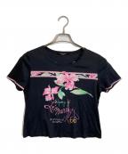 LEONARD FASHIONレオナールファッション）の古着「UネックTシャツ」｜ブラック
