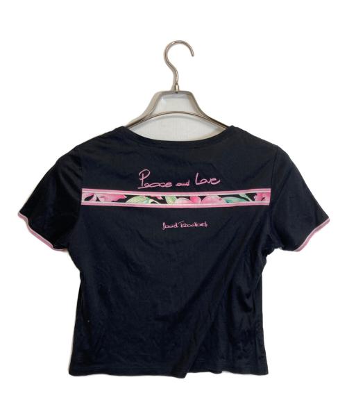LEONARD FASHION（レオナールファッション）LEONARD FASHION (レオナールファッション) UネックTシャツ ブラック サイズ:40の古着・服飾アイテム