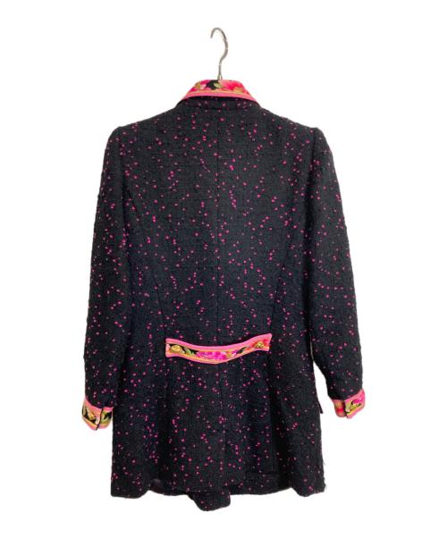 LEONARD PARIS（レオナール パリ）LEONARD PARIS (レオナール パリ) ツイードコート ブラック サイズ:40の古着・服飾アイテム