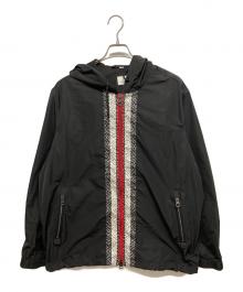 BURBERRY（バーバリー）の古着「モノグラムロゴラインナイロンブルゾン」｜ブラック
