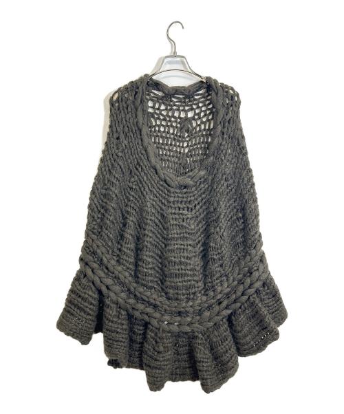 sacai（サカイ）sacai (サカイ) ポンチョ ブラウン サイズ:2の古着・服飾アイテム