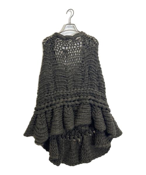 sacai（サカイ）sacai (サカイ) ポンチョ ブラウン サイズ:2の古着・服飾アイテム