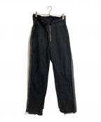 Midorikawaミドリカワ）の古着「LINEN TROUSER PANTS」｜ブラック