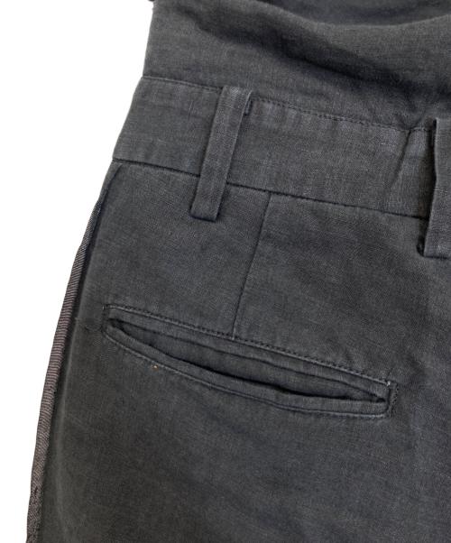 Midorikawa（ミドリカワ）Midorikawa (ミドリカワ) LINEN TROUSER PANTS ブラック サイズ:Sの古着・服飾アイテム