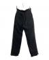 Midorikawa (ミドリカワ) LINEN TROUSER PANTS ブラック サイズ:S：13000円