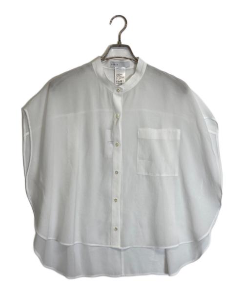Noble（ノーブル）Noble (ノーブル) フレンチスリーブシルキーシャツ ホワイト サイズ:- 未使用品の古着・服飾アイテム
