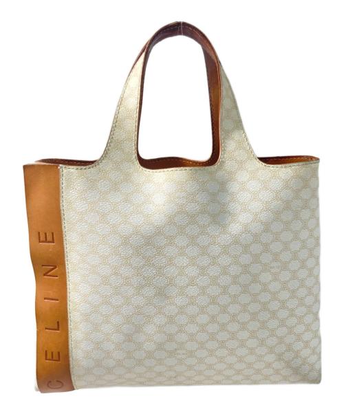 CELINE（セリーヌ）CELINE (セリーヌ) マカダム柄ハンドバッグ ベージュの古着・服飾アイテム