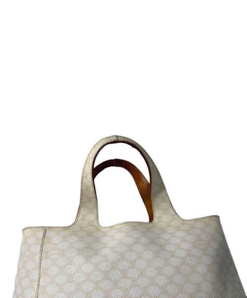 CELINE（セリーヌ）CELINE (セリーヌ) マカダム柄ハンドバッグ ベージュの古着・服飾アイテム