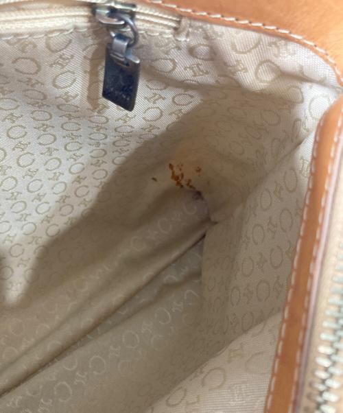 CELINE（セリーヌ）CELINE (セリーヌ) マカダム柄ハンドバッグ ベージュの古着・服飾アイテム