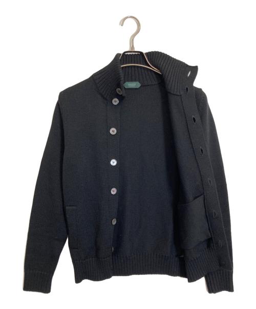 Zanone（ザノーネ）Zanone (ザノーネ) ミドルゲージ ニット ジャケット ブラック サイズ:46の古着・服飾アイテム