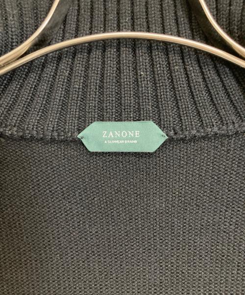 Zanone（ザノーネ）Zanone (ザノーネ) ミドルゲージ ニット ジャケット ブラック サイズ:46の古着・服飾アイテム