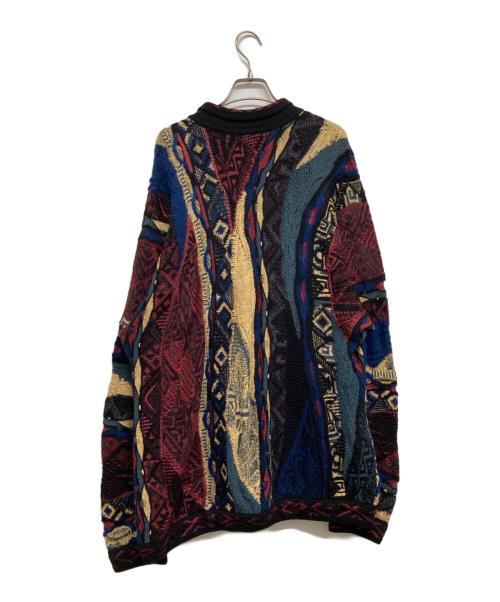 Coogi（クージー）COOGI (クージー) 3Dニットポロシャツ マルチカラー サイズ:XLの古着・服飾アイテム