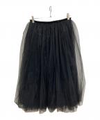 BLACK COMME des GARCONSブラックコムデギャルソン）の古着「チュールスカート」｜ブラック