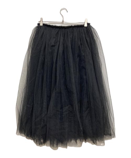 BLACK COMME des GARCONS（ブラックコムデギャルソン）BLACK COMME des GARCONS (ブラックコムデギャルソン) チュールスカート ブラック サイズ:Mの古着・服飾アイテム