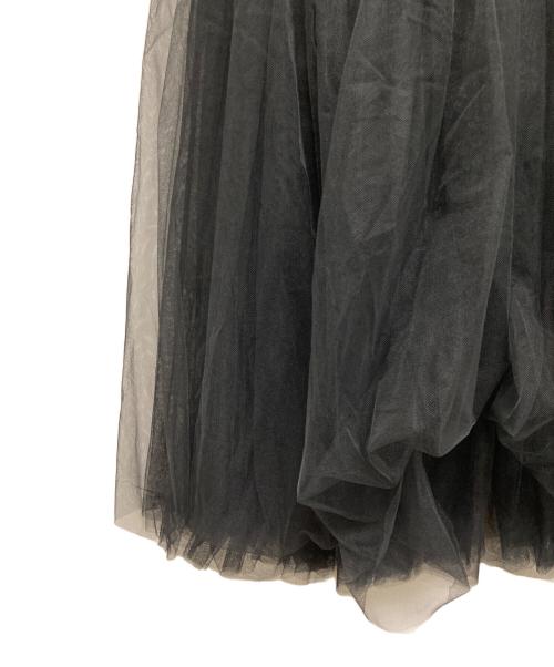 BLACK COMME des GARCONS（ブラックコムデギャルソン）BLACK COMME des GARCONS (ブラックコムデギャルソン) チュールスカート ブラック サイズ:Mの古着・服飾アイテム