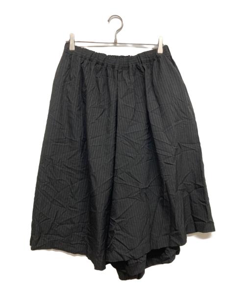 BLACK COMME des GARCONS（ブラックコムデギャルソン）BLACK COMME des GARCONS (ブラックコムデギャルソン) ストライプサルエルパンツ グレー サイズ:Sの古着・服飾アイテム